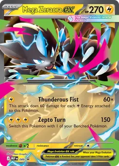 Mega Zeraora ex 089 — MEP Black Star Promos
