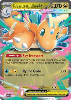 Mega Dragonite ex 091 — MEP Black Star Promos