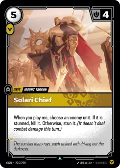 Solari Chief OGN-225/298 — Origins