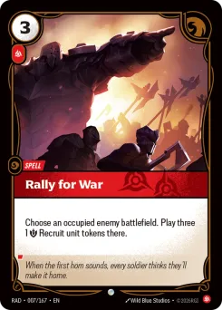 Rally for War RAD-007/167 — Radiance