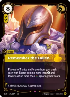 Remember the Fallen RAD-135/167 — Radiance