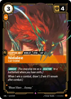 Nidalee, Cat Form UNL-114/219 — Unleashed