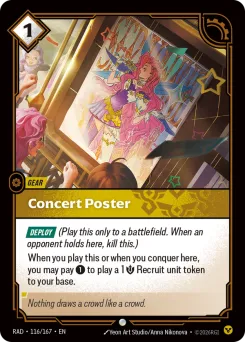 Concert Poster RAD-116/167 — Radiance