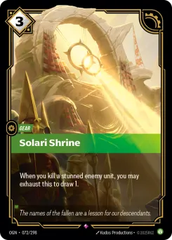 Solari Shrine OGN-072/298 — Origins