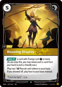 Rousing Display RAD-127/167 — Radiance