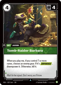 Tomb-Raider Barbara VEN-037/166 — Vendetta