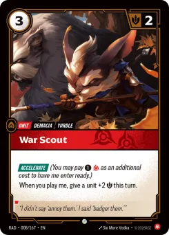 War Scout RAD-008/167 — Radiance