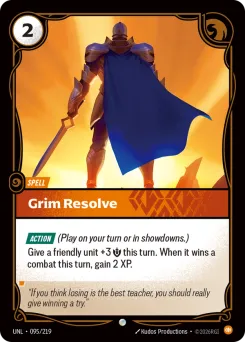 Grim Resolve UNL-095/219 — Unleashed