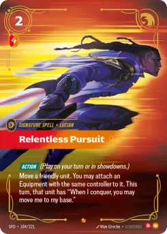 Relentless Pursuit SFD-184/221 — Spiritforged