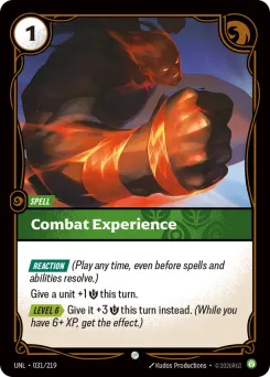 Combat Experience UNL-031/219 — Unleashed