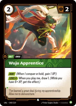 Wuju Apprentice UNL-040/219 — Unleashed