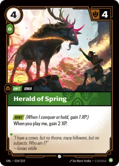 Herald of Spring UNL-034/219 — Unleashed