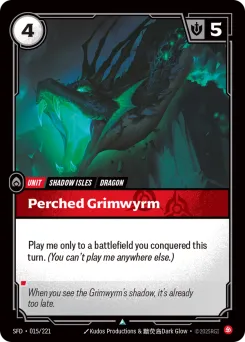 Perched Grimwyrm SFD-015/221 — Spiritforged