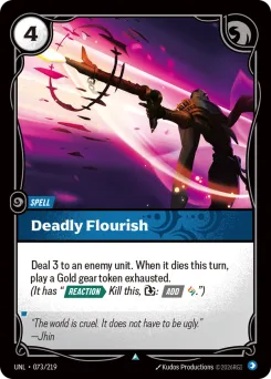 Deadly Flourish UNL-073/219 — Unleashed