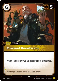 Eminent Benefactor SFD-152/221 — Spiritforged