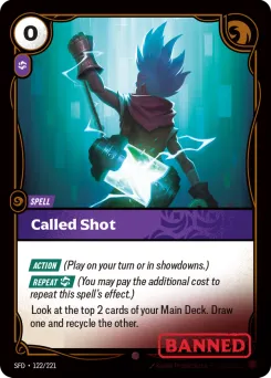 Called Shot SFD-122/221 — Spiritforged