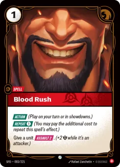 Blood Rush SFD-003/221 — Spiritforged
