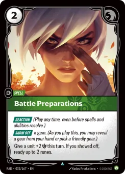 Battle Preparations RAD-032/167 — Radiance