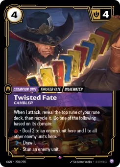 Twisted Fate, Gambler OGN-200/298 — Origins