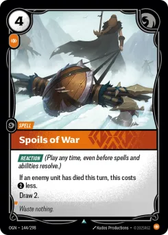Spoils of War OGN-144/298 — Origins