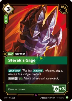 Sterak's Gage SFD-056/221 — Spiritforged