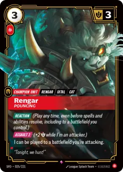 Rengar, Pouncing SFD-025/221 — Spiritforged