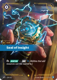 Seal of Insight SFD-229/221 — Spiritforged