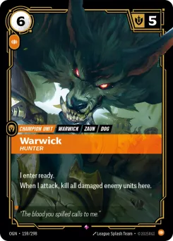 Warwick, Hunter OGN-159/298 — Origins