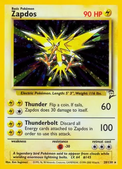Zapdos 20/130 — Base Set 2