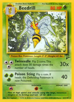Beedrill 21/130 — Base Set 2