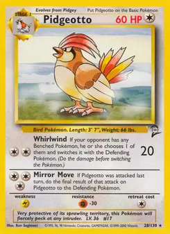 Pidgeotto 28/130 — Base Set 2