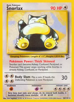 Snorlax 30/130 — Base Set 2