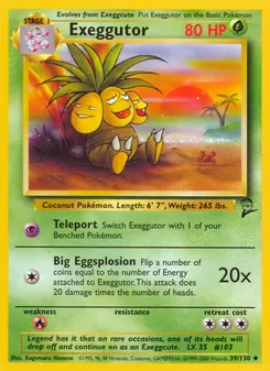 Exeggutor 39/130 — Base Set 2