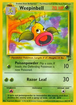 Weepinbell 64/130 — Base Set 2