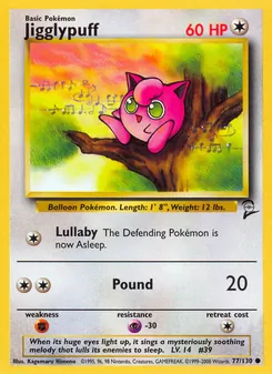 Jigglypuff 77/130 — Base Set 2