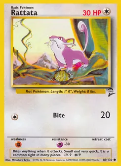 Rattata 89/130 — Base Set 2