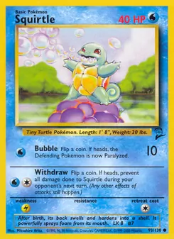 Squirtle 93/130 — Base Set 2