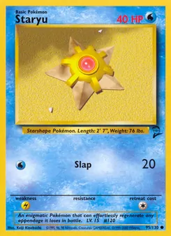 Staryu 95/130 — Base Set 2