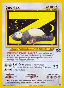 Snorlax 49/53 — Wizards Black Star Promos