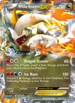White Kyurem-EX 101/113 — Legendary Treasures