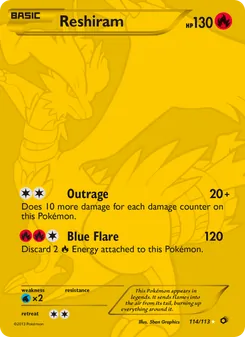 Reshiram 114/113 — Legendary Treasures