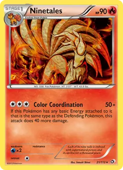 Ninetales 21/113 — Legendary Treasures