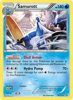 Samurott 39/113 — Legendary Treasures