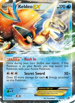 Keldeo-EX 45/113 — Legendary Treasures