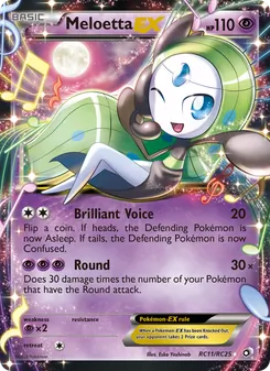 Meloetta-EX RC11/RC25 — Legendary Treasures