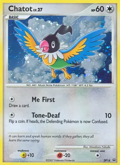 Chatot DP14 — DP Black Star Promos