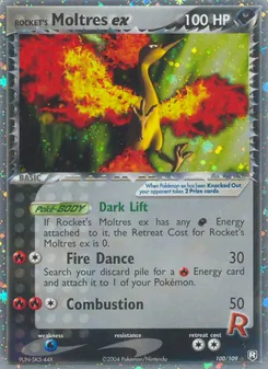 Rocket's Moltres ex 100/109 — Team Rocket Returns