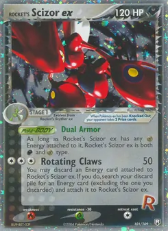 Rocket's Scizor ex 101/109 — Team Rocket Returns