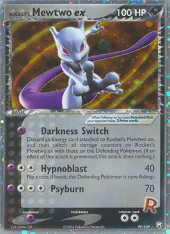 Rocket's Mewtwo ex 99/109 — Team Rocket Returns