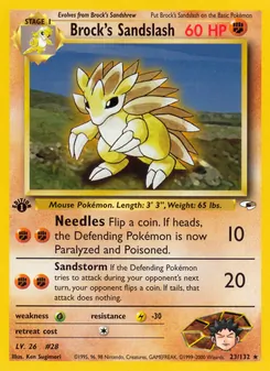 Brock's Sandslash 23/132 — Gym Heroes